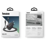 Fali töltő Bazic Goport Velox Kit 1xUSB-C 1xUSB-A GaN 35W kábellel fekete