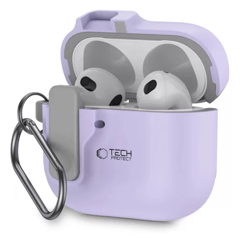TECH-PROTECT SLIM HOOK Apple AirPods 4 készülékhez tok levendula