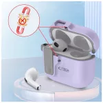 TECH-PROTECT SLIM HOOK Apple AirPods 4 készülékhez tok levendula