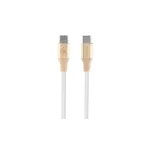 Guess GUCCLALRGDD USB-C kábel – USB-C1.5m gyors töltésű Ebossed Logo, világos arany