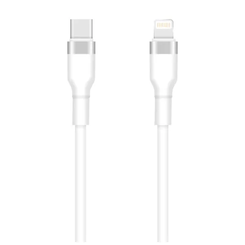 Setty USB-C–Lightning kábel 1 m 3 A KSC-L-130, fehér