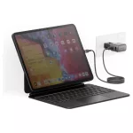 Fali töltő Energea TravelGo Adapter 35 USB-A/USB-C 35W grafitszürke