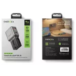 Fali töltő Energea TravelGo Adapter 35 USB-A/USB-C 35W grafitszürke