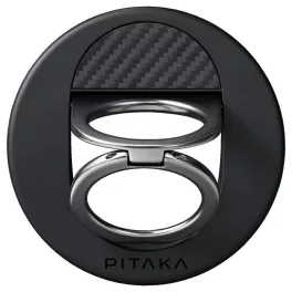   Mágneses tartó PITAKA MagEZ Grip 3 MagSafe telefonhoz fekete szürke