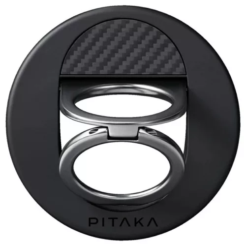 Mágneses tartó PITAKA MagEZ Grip 3 MagSafe telefonhoz fekete szürke