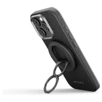 Mágneses tartó PITAKA MagEZ Grip 3 MagSafe telefonhoz fekete szürke