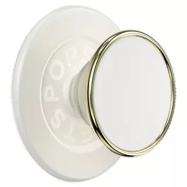   Popsockets Round Luxe Coconut Creme Enamel MagSafe bézs telefonfogó és állvány 8