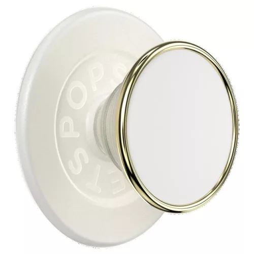 Popsockets Round Luxe Coconut Creme Enamel MagSafe bézs telefonfogó és állvány 8