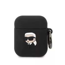   Karl Lagerfeld tok fekete KLA2RUNIKK Airpods 1 / Airpods 2 készülékhez