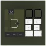 Hibrid üvegfólia HOFI HYBRID PRO+ 2-PACK Apple Watch S10 / S11 46mm készülékhez fekete