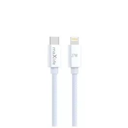 Maxlife MXUC-12 USB-C–Lightning kábel 1,0 m 27W fehér