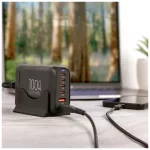 OBAL:ME Terminal GaN asztali töltő 4C2A 100W fekete