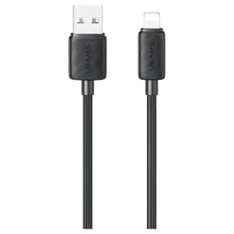   USAMS KY Series kábel US-SJ689 2.4A USB-A to Lightning 1m fekete