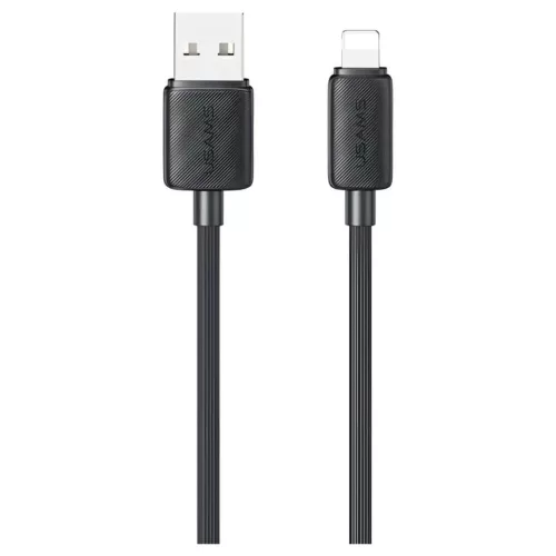 USAMS KY Series kábel US-SJ689 2.4A USB-A to Lightning 1m fekete