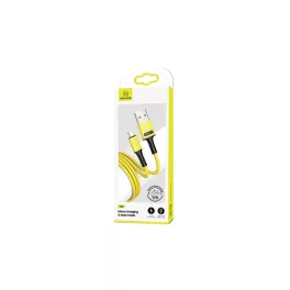   USAMS U52 microUSB 2A Gyors töltő kábel 1m sárga SJ435USB03 (US-SJ435)