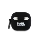 Karl Lagerfeld tok fekete KLA4RUNIKK Apple Airpods 4 készülékhez