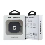 Karl Lagerfeld tok fekete KLA4RUNIKK Apple Airpods 4 készülékhez