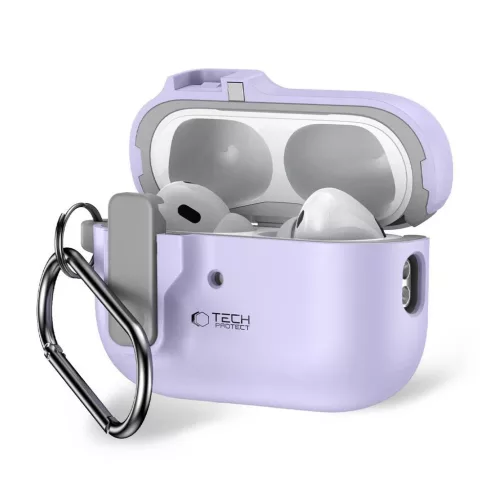 TECH-PROTECT SLIM HOOK Apple AirPods Pro 1/2 készülékhez tok - levendula
