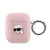 Karl Lagerfeld PU Embossed Karl Head tok AirPods 1/2 készülékhez rózsaszín
