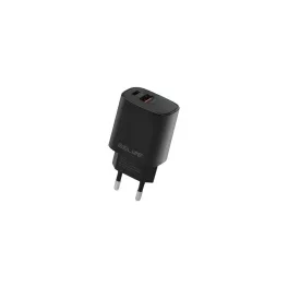   Beline Ład. network. GaN töltő BLN2CB30 1x USB-C + 1x USB 30W PD 3.0 + QC 3.0 (csak fej) fekete