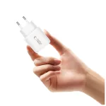 TECH-PROTECT NCA45W-GAN 2-PORT hálózati töltő PD 45W / QC3.0 + TYPE-C kábel fehér