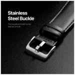 DUX DUCIS strap YS valódi bőr szíj Apple Watch 38/40/41 mm készülékhez fekete