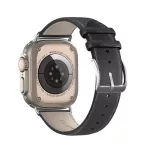 DUX DUCIS strap YS valódi bőr szíj Apple Watch 38/40/41 mm készülékhez fekete