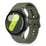 TECH-PROTECT SILICONE SPORT okosóra tok – Samsung Galaxy Watch 4 / 5 / 5 PRO / 6 / 7 / FE készülékhez, armys zöld