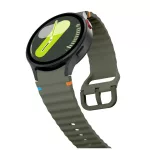 TECH-PROTECT SILICONE SPORT okosóra tok – Samsung Galaxy Watch 4 / 5 / 5 PRO / 6 / 7 / FE készülékhez, armys zöld