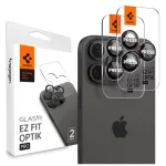 SPIGEN OPTIK PRO L-SERIES GLAS.TR EZ FIT kameravédő 2-PACK iPhone 14 Pro / Max / 15 Pro / Max / 16 Pro / 16 Max / 17 Pro / 17 Max készülékhez fekete