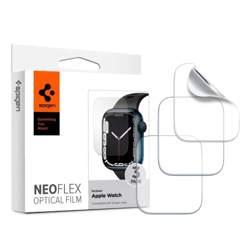 Védőfólia SPIGEN NEO FLEX 3-PACK APPLE WATCH 6/7/8/9/SE 1/2/3 készülékhez (40/41 MM) átlátszó