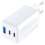 Fali töltő 3MK Hyper GaN Charger 65W 1xUSB-A 2xUSB-C PD QC4+ fehér