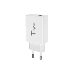 T-PHOX Speedy USB-C 20W + USB 18W QC 3.0 falitöltő fehér