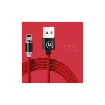 USAMS U-Sure Magnetic Lightning kábel 1m 2.1A fonott piros SJ292USB02 (US-SJ292)