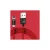 USAMS U-Sure Magnetic Lightning kábel 1m 2.1A fonott piros SJ292USB02 (US-SJ292)