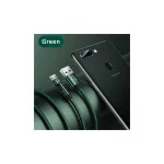 USAMS Braided Rotating kábel U60 2A microUSB 1m SJ478USB02 (US-SJ478) zöld