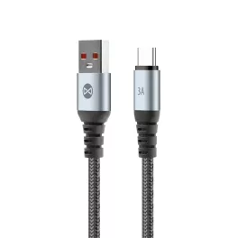 Forever Braix USB–USB-C kábel 1,0 m 3A fekete