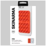 Univerzális szívós tapadó Skinarma Stax MagSafe telefonhoz narancssárga