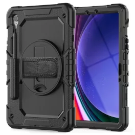   Tech-Protect Solid360 Fekete Armor tok Samsung Galaxy Tab S9 FE 10,9" készülékhez