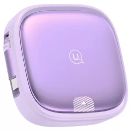   USAMS 3 az 1-ben kinyúló kábel dobozzal – MicroUSB/USB-C/Lightning 60W lila SJ650USB03