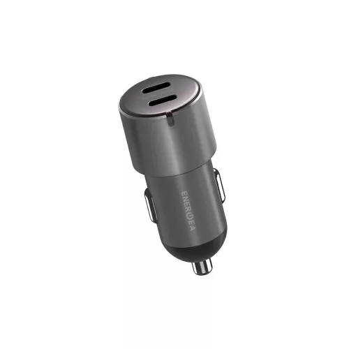 ENERGEA Alu Drive D60 autós töltő 2×USB-C PD-PPS 66W sötétszürke