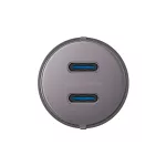 ENERGEA Alu Drive D60 autós töltő 2×USB-C PD-PPS 66W sötétszürke