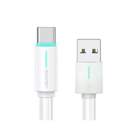   USAMS kábel USB-C 3A YU Series 1m USB-C/USB-A SJ732USB02 (US-SJ732) fehér