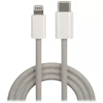 Maxlife MXUC-06 kábel USB-C–Lightning 1,0 m 20W szürke nylon