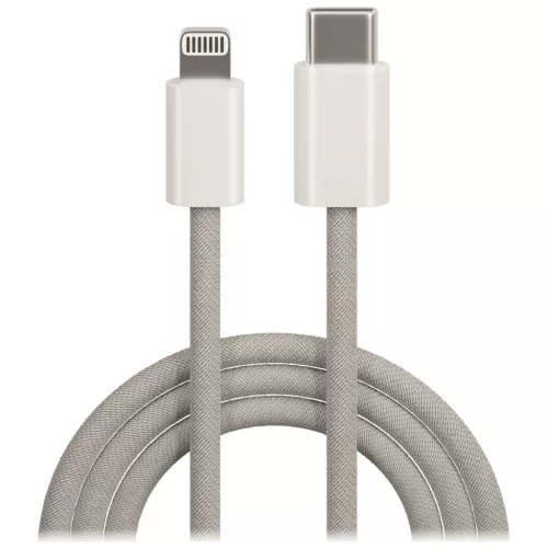 Maxlife MXUC-06 kábel USB-C–Lightning 1,0 m 20W szürke nylon