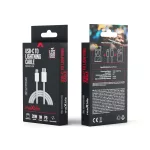 Maxlife MXUC-06 kábel USB-C–Lightning 1,0 m 20W szürke nylon