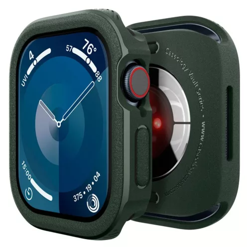 CASEOLOGY VAULT Apple Watch 10/11 (46 MM) készülékhez tok éjzöld