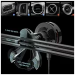 SPIGEN ESSENTIAL EV25MFAQ Qi2.2 PELTIER MAGNETIC MAGSAFE autós szellőzőre szerelhető vezeték nélküli töltő fekete