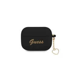   CG MOBILE GUESS CHARMS HEART szilikon tok (telefondísz) FEKETE Apple AirPods Pro (GUAPLSCHSK)