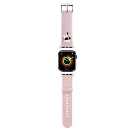   Karl Lagerfeld Karl Head NFT óra szíj Apple Watch 42/44/45/46/49 készülékhez rózsaszín